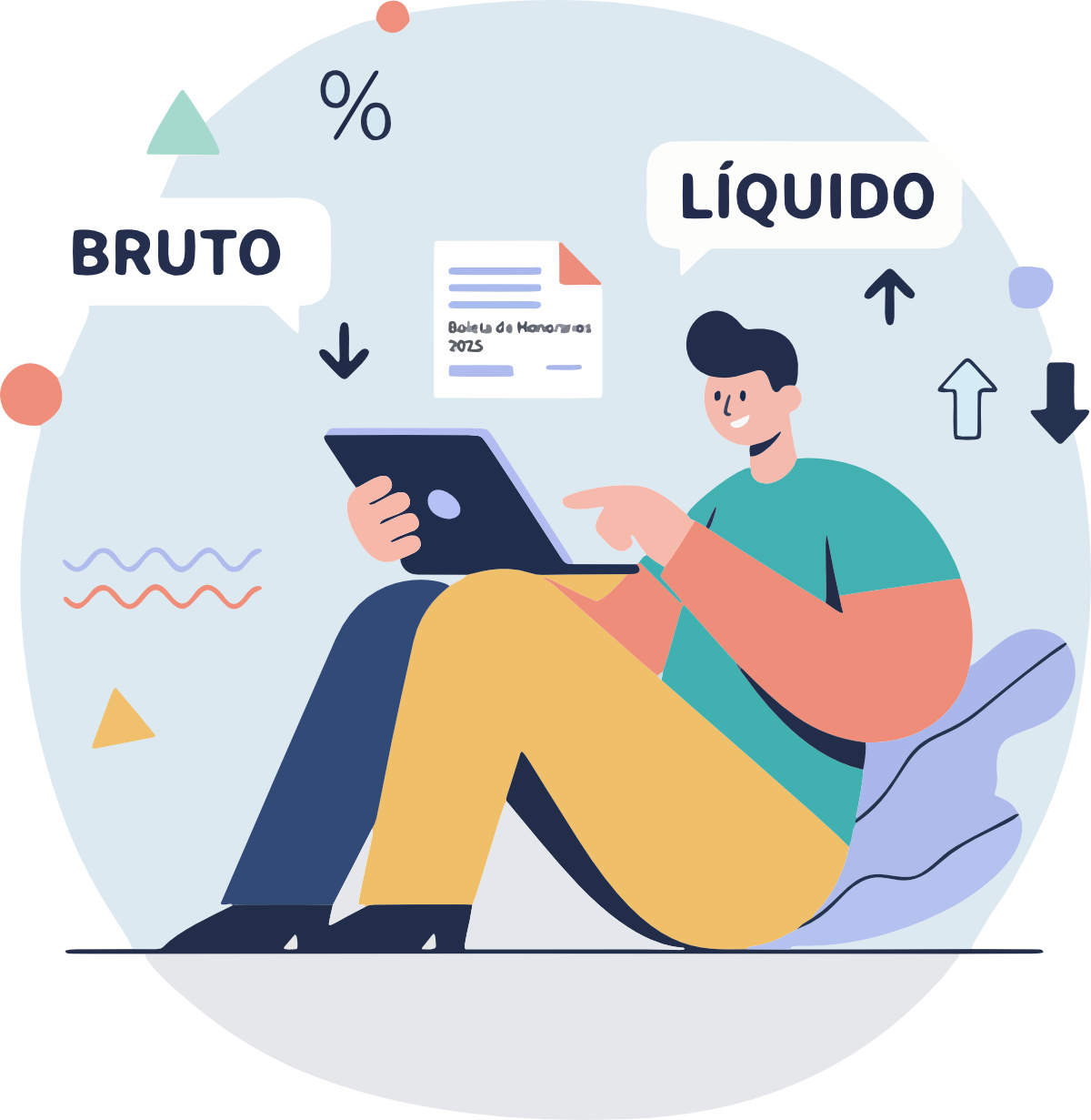 Ilustración cálculo de boleta